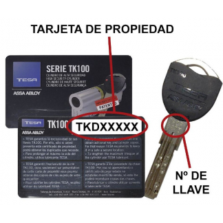 TK-100 LLAVE DE SEGURIDAD...