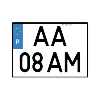 Matricula Portugal Quadrada...