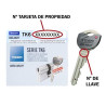 TK6 LLAVE SEGURIDAD PROTEGIDA TESA